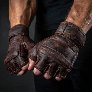 Gants de musculation en cuir véritable avec support de poignet, gants d'entraînement en cuir pour la musculation, gants de gym personnalisés - Product Image 6