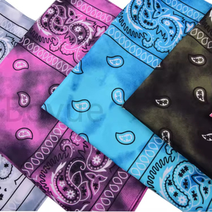 Pañuelo Personalizado de Algodón Cuadrado de 22 Pulgadas con Logotipo Impreso, Textura Deslavada con Ácido, Alta Calidad, Moda para Todas las Temporadas - Product Image 2