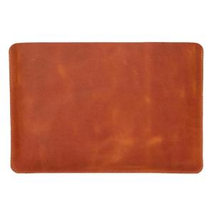 Simple Design Laptop Leather Cover, Handmade Full Grain Leather Laptop Sleeve Case Classic Brown Protective Cover - Product Image 1