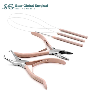 Pince à extensions capillaires Saar Global en acier inoxydable – Kit professionnel d'installation et de retrait - Product Image 1