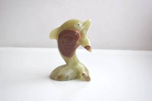Figurine de Dauphin en Onyx Vert et Marron, Pierre Marbrée, Cristal, Gemme, Art, Décoration Élégante pour la Maison, Statue pour le Salon, Cadeau Fait Main - Product Image 3