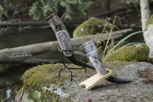 Cornes à boire vikings en corne de bœuf/vache polies, 100 % authentiques, de qualité supérieure, de 16 à 20 pouces, à prix abordables – Tasses et verres en cornes à boire - Product Image 4