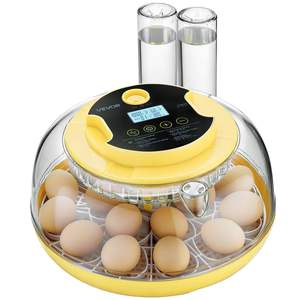 Incubadora de 18 Huevos con Volteo Automático, Control de Temperatura y Humedad, Ventana Transparente de 360 Grados, Recarga Automática de Agua - Product Image 1