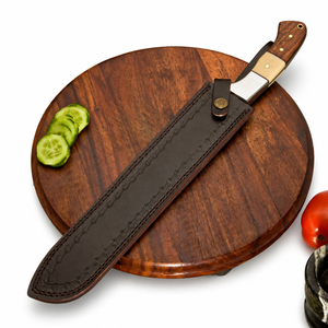 Burraq Damascus Steel Chef <b>Knife</b> 8-9.9-Inch Hand Forged Resin Handle 3.5mm Thickness Modern High-Polish Finish Dishwasher <b>Safe</b> - Product Image 1