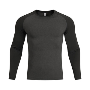 Camiseta de Compresión Deportiva para Hombre, Color Sólido, Talla Adulto, Secado Rápido, Elástica, para Gimnasio, Entrenamiento y Fitness - Product Image 3