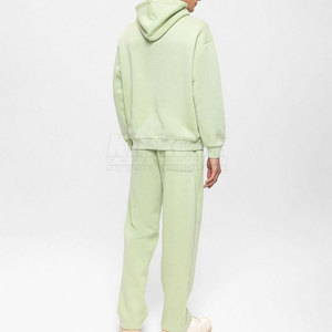 Ensemble de survêtement d'hiver pour homme de haute qualité, à capuche, uni, 100% coton, écologique, vêtements décontractés pour un style détendu et les activités - Product Image 4