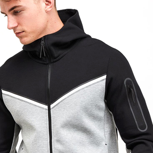 Ensemble de survêtement pour homme, deux pièces, veste à manches longues, pantalon de survêtement à taille élastique, vêtements de sport confortables pour l'entraînement en plein air - Product Image 4