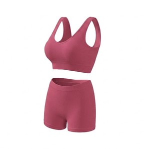 Ensembles de maillots de bain et de sport pour femmes grandes tailles 2026, très demandés, pour le fitness, le yoga et la plage, en couleurs unies, respirants, à taille élastique, anti-tendance - Product Image 4