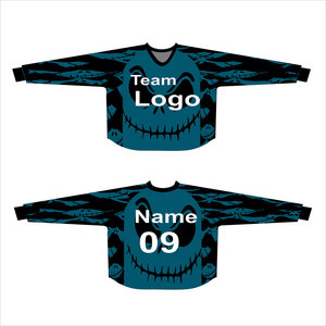 Camiseta Deportiva Personalizada para Paintball, Diseño Moderno en Negro y Rojo, Logotipo del Equipo, Nombre y Número Personalizados, Ropa Deportiva de Alto Rendimiento - Product Image 4
