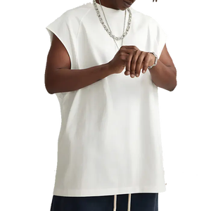 Camiseta sin mangas con cuello en V para hombre, talla grande, personalizada, transpirable, de punto, de secado rápido, para gimnasio, fitness, entrenamiento, OEM, venta al por mayor - Product Image 5