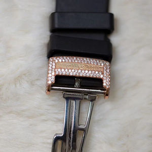 Reloj de Pulsera con Diamantes Cultivados en Laboratorio, Atractivo y Elegante, Hecho con Acero Inoxidable para Uso Diario, Joyería para Hombre - Product Image 2