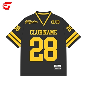 Camiseta Deportiva Personalizada con Cuello en V para Club de Fútbol, Nombre y Número del Equipo, Venta al Por Mayor - Product Image 1