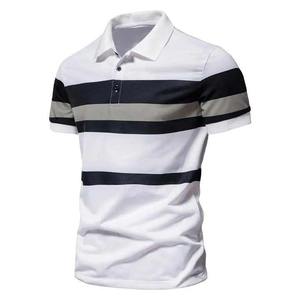 Nueva Llegada, Camisetas Polo Modernas de Manga Corta, Estilo Nuevo, OEM, Algodón, Dos Tonos, Camiseta Polo para Hombre, Camiseta Polo Casual de Golf, Cuello Clásico - Product Image 2