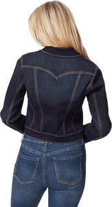Veste en jean unisexe en cire, col rabattu, fermeture boutonnée, manches classiques, couleur unie, délavée, style décontracté, pour l'automne - Product Image 6