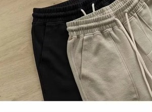 Trending Luxury Mineral Wash French Terry Shorts 100% Cotton Heavy Fabric Acid Washed Streetwear Bottoms Featuring <b>Large</b> Pocket - Product Image 5