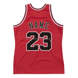 Custom White Basketball Jersey With Red 23 Number Sublimation Printed Unisex Adult Mesh Tank Top All Seasons Basketball Jersey - Product Image 5