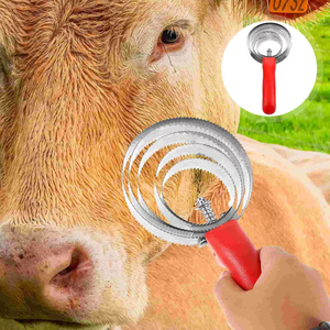 Peigne professionnel réversible pour le démêlage et le nettoyage du bétail, grattoir de toilettage pour animaux, outil vétérinaire pour l'élevage - Product Image 6