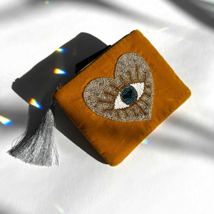 Bolsas de Joyería de Lino Hechas a Mano con Diseño Floral y Cierre Personalizado, Bolsa de Embalaje con Bordado de Cuentas para Regalo de Boda, Maquillaje, Lujo - Product Image 2