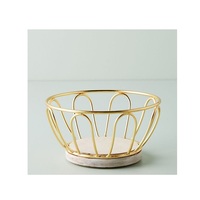 Elegante Cesto de Frutas Quadrado de Metal para Bancada de Cozinha, Suporte para Arranjo de Frutas Frescas, Suporte de Servir para Mesa de Jantar