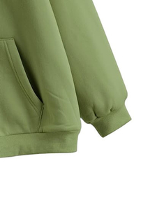 Sweat à capuche pour homme, 100 % coton, couleur unie, fermeture éclair, confortable, teinture unie, vente en gros au Pakistan - Product Image 6