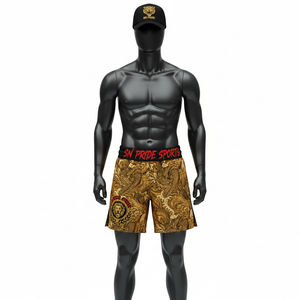 Pantalones Cortos de MMA/Karate Unisex de Doble Capa de Buena Calidad, Impresión de Logotipo Personalizado, Elásticos, para Entrenamiento Deportivo, Secado Rápido y Transpirables - Product Image 1