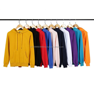 เสื้อฮู้ดสำหรับผู้ชายและผู้หญิงเสื้อมีฮู้ดผ้าคอตตอน20% 80% เรียบผ้าโพลีเอสเตอร์เทอร์รี่ปรับแต่งได้ - Product Image 1