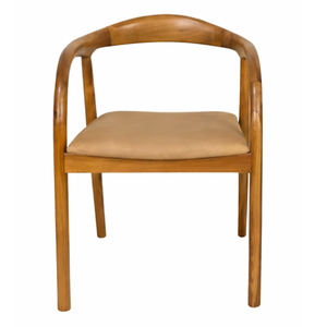 Chaise de salle à manger scandinave Selly en teck indonésien de qualité supérieure, avec pieds tournés, pour restaurant, cuisine, usage commercial, vente en gros - Product Image 2