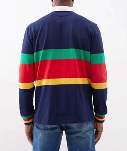 Camiseta Polo de Manga Larga para Hombre, Deportiva, Multicolor y con Diversos Diseños, Estilo Rugby, Casual, Personalizable - Product Image 2