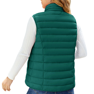Chaleco acolchado sin mangas, transpirable, deportivo, de invierno, para exteriores, de calidad única, para mujer, precio al por mayor personalizado. - Product Image 5
