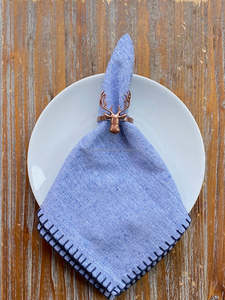 Anneau de serviette en métal moderne avec motif tête de cerf, idéal pour la rentrée scolaire, les mariages, les banquets, les hôtels, les restaurants, vaisselle écologique - Product Image 4