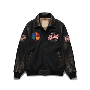 top Quality Letterman Varsity <b>Jackets</b> Wool Body Genuine Leather Sleeves Winter Wear <b>Smart</b> and Stylish <b>Men's</b> <b>Jacket</b> - Product Image 1