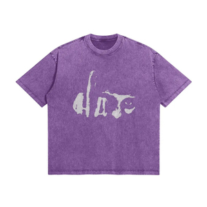 Camisetas al por mayor con estampado gráfico y lavado ácido, logotipo personalizado, estilo vintage de algodón, ropa urbana OEM - Product Image 1