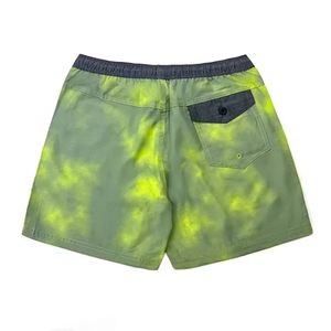 กางเกงขาสั้นผ้าฟลีซคอตตอน 100% สไตล์สตรีทแวร์ รับผลิตตามแบบ OEM พร้อมปักโลโก้ กางเกงขาสั้นย้อมสีแบบคลาสสิกสำหรับเด็กและวัยรุ่น สีพื้น - Product Image 2