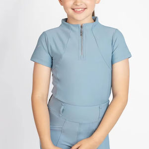 Chemise de base pour l'équitation pour enfants, tissu extensible doux, longue durée de port, confortable, haute qualité, couches de base pour l'équitation OEM - Product Image 1