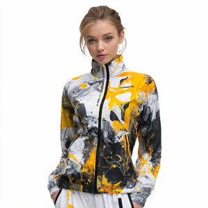 Vestes d'entraînement sublimées pour femmes, col montant, vente en gros - Product Image 2