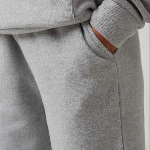 Conjunto de Sudadera con Capucha y Pantalones Deportivos de Forro Polar Gris para Mujer, Corte Holgado Informal, 2 Piezas, Color Sólido, para Todas las Temporadas - Product Image 5