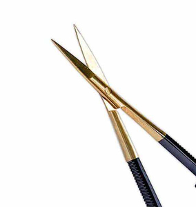 <b>Micro</b> Curved Blade Sharp Tip Stainless Steel Customized Eyelash Spring Scissors - Product Image 2