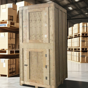 Durable Efficient Eco-Friendly Recyclable 2-Tier <b>Foldable</b> Stackable Solid Box Wooden Storage <b>Crates</b> Warehousing Made in Vietnam - Product Image 1