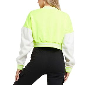 Chaqueta Universitaria de Lana con Parches Personalizada de Alta Calidad para Mujer, Chaqueta de Béisbol con Logotipo Personalizado para Mujer - Product Image 2