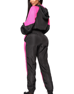 High Quality <b>Women</b> Wholesale Winter Plus Size Lightweight Quick Dry Casual <b>Windbreaker</b> Set Made of Nylon Breathable Tracksuit - Product Image 4
