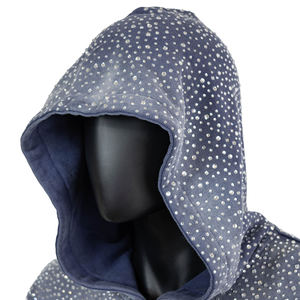 Sweat-shirt à capuche zippé pour homme, motif à pois imprimé, tricoté en polyester, décontracté, pour l'automne, coupe classique - Product Image 4