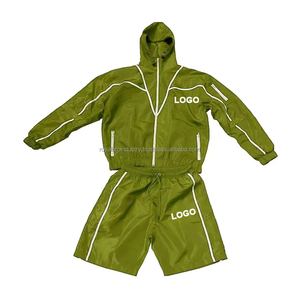 Conjunto de chándal de 2 piezas de verano para hombre, chándal ligero, pantalones cortos cortavientos transpirables, ropa de calle personalizada, traje para correr para gimnasio - Product Image 4