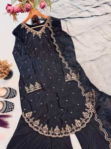 เสื้อคุर्ตา/คุर्ติ แบรนด์ Ramdev Trading รุ่น Modern Fendy ผ้าไหมกำมะหยี่หนา 5 มม. ปักลาย แห้งเร็ว ทรงปกติ พิมพ์ลายดิจิทัล สำหรับงานปาร์ตี้ - Product Image 6