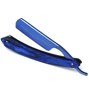 Navajas de Afeitar Profesionales para Barbería, con Mango de Madera Antideslizante, Reposa Dedos Versátil y Hoja de Acero Inoxidable Tegra - Product Image 3