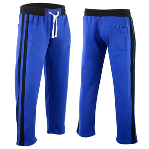 Pantalon de sport unisexe noir et bleu pour arts martiaux mixtes, coupe régulière, en polyester extensible, pour adulte - Product Image 2