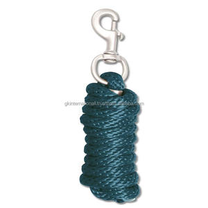 Corde à nouer personnalisée en corde de plomb en coton tressé en spirale pour chevaux avec mousqueton couleur argent - Product Image 4