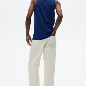 <b>White</b> Cotton O-Neck Printed Casual Breathable Quick Dry Knitted Sleeveless <b>Vest</b> <b>Men's</b> Fitness Gym - Product Image 2