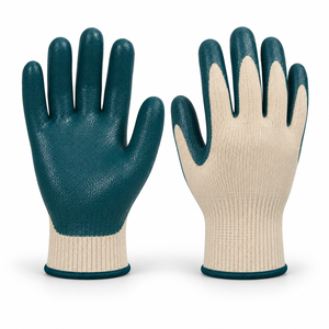 New 10mil Nitrile Coated Anti-Chemical Work <b>Gloves</b> Textured Grip Breathable Material Durable Construction for Daily Tasks - Product Image 1