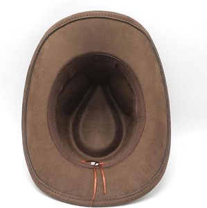 Sombrero de Vaquero de Gamuza Sintética Vintage con Logotipo Personalizado - Product Image 4