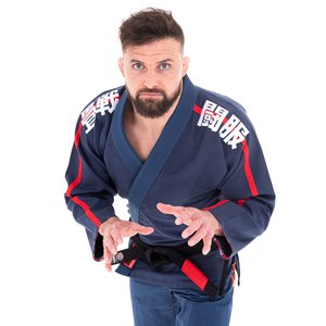 Kimono BJJ Azul para Hombre, Logos y Etiquetas Personalizadas, Material de Alta Calidad, Corte Regular, 100% Algodón, Ropa de Artes Marciales para Adultos - Product Image 6
